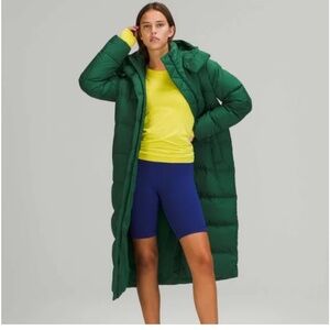 Lululemon Wunderpuff long everglade green